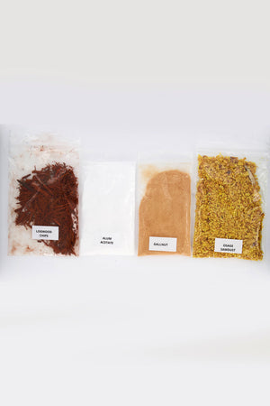 Natural Dye Kit Logwood & Osage Sawdust (purple & yellow) + Good Youth Tee