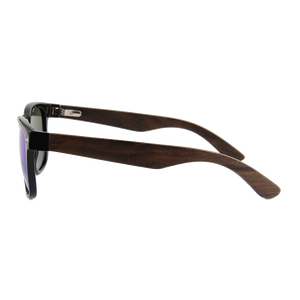 Real Ebony Wood Hybrid Wanderer Style Sunglasses by WUDN