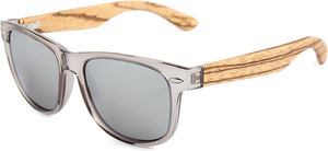 Real Zebra Wood Wanderer Sunglasses by WUDN