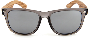 Real Zebra Wood Wanderer Sunglasses by WUDN