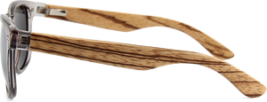 Real Zebra Wood Wanderer Sunglasses by WUDN