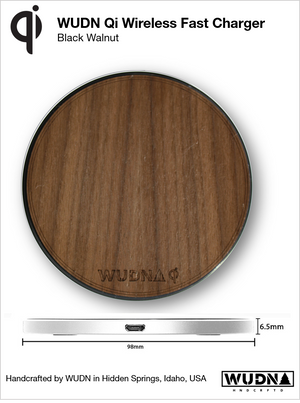 Wooden Qi Wireless Fast Charger