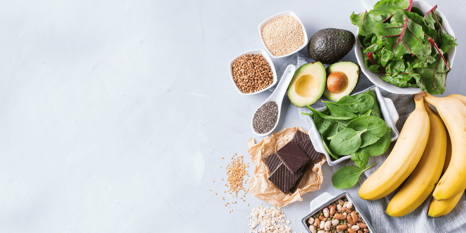 Foods with high levels of Magnesium