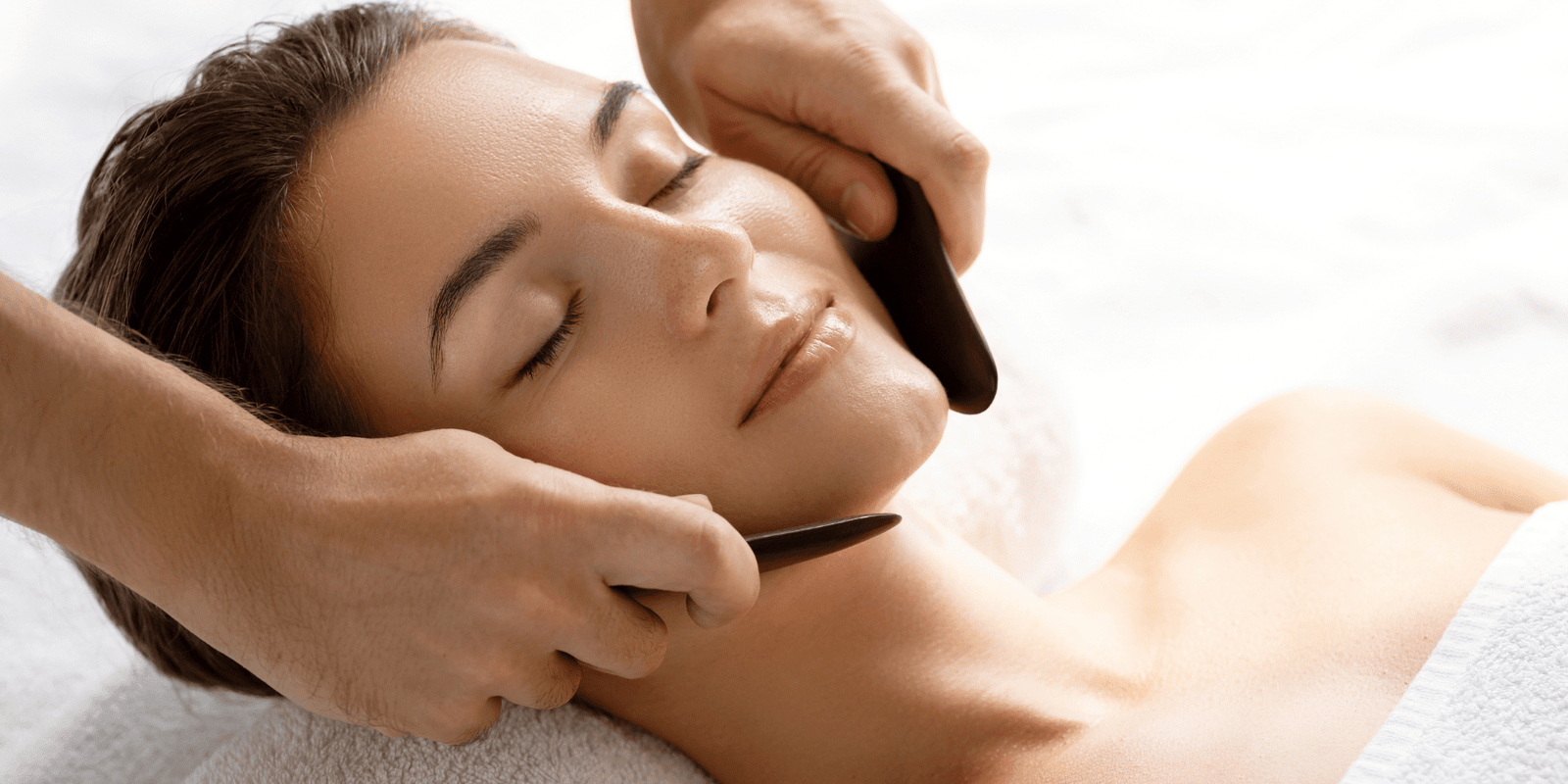 Woman relaxing at the spa