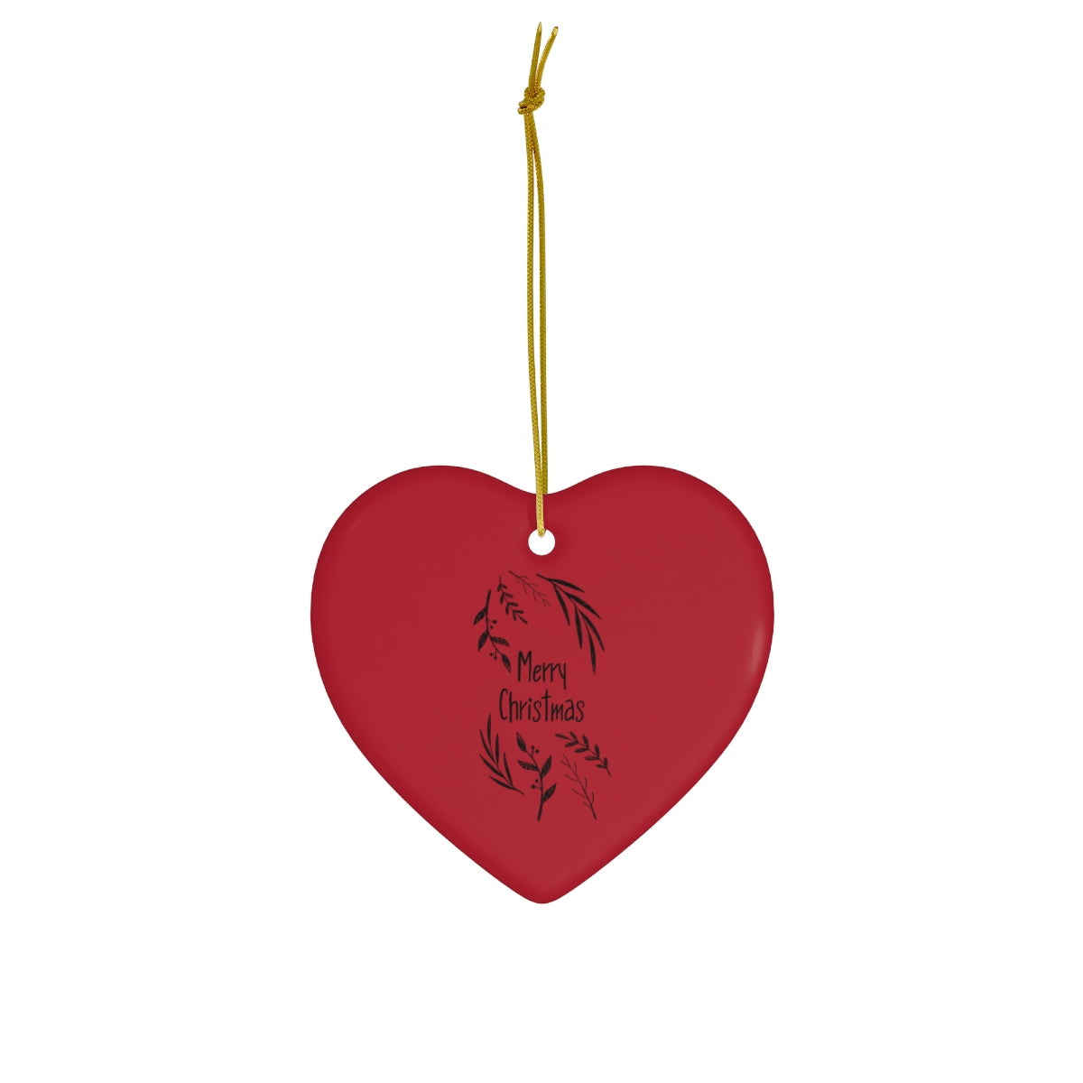 Ceramic Holiday Ornament - Merry Christmas Garland