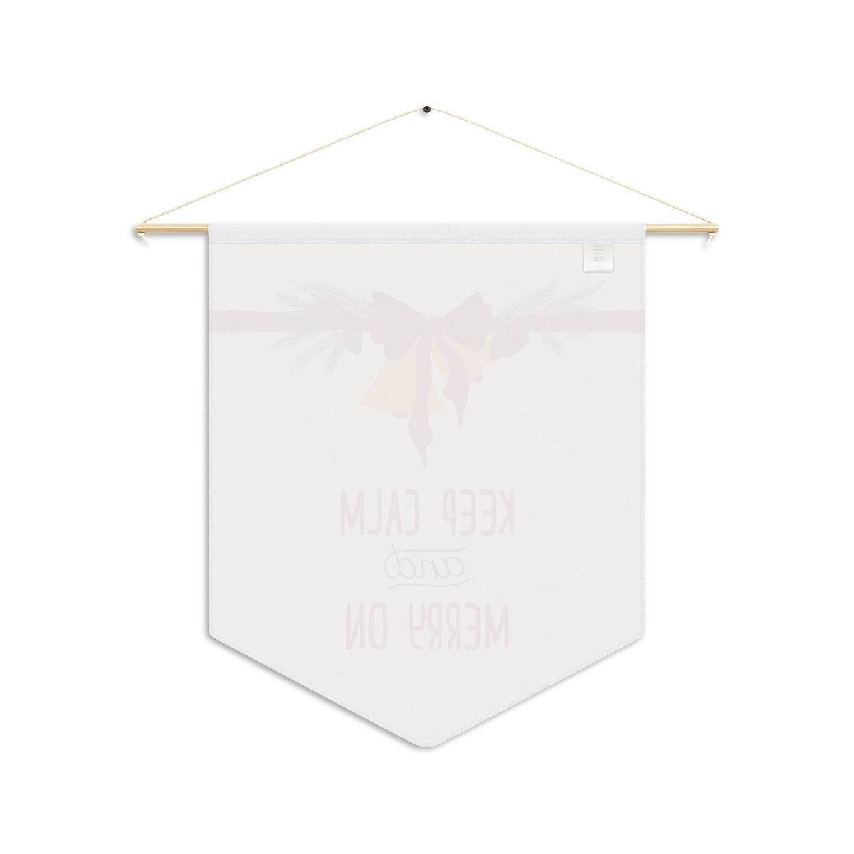 Holiday Pennant - Christmas Bell &amp; Bow