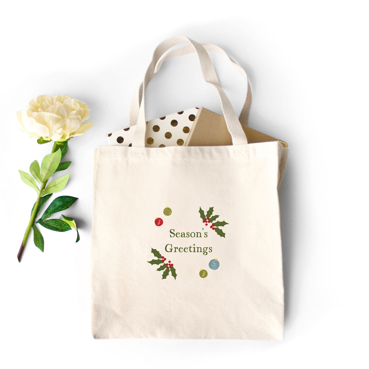 Heavy Cotton Tote Bag – Season’s Greetings