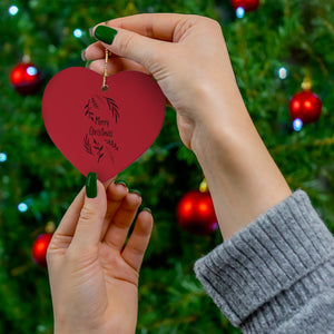 Ceramic Holiday Ornament - Merry Christmas Garland