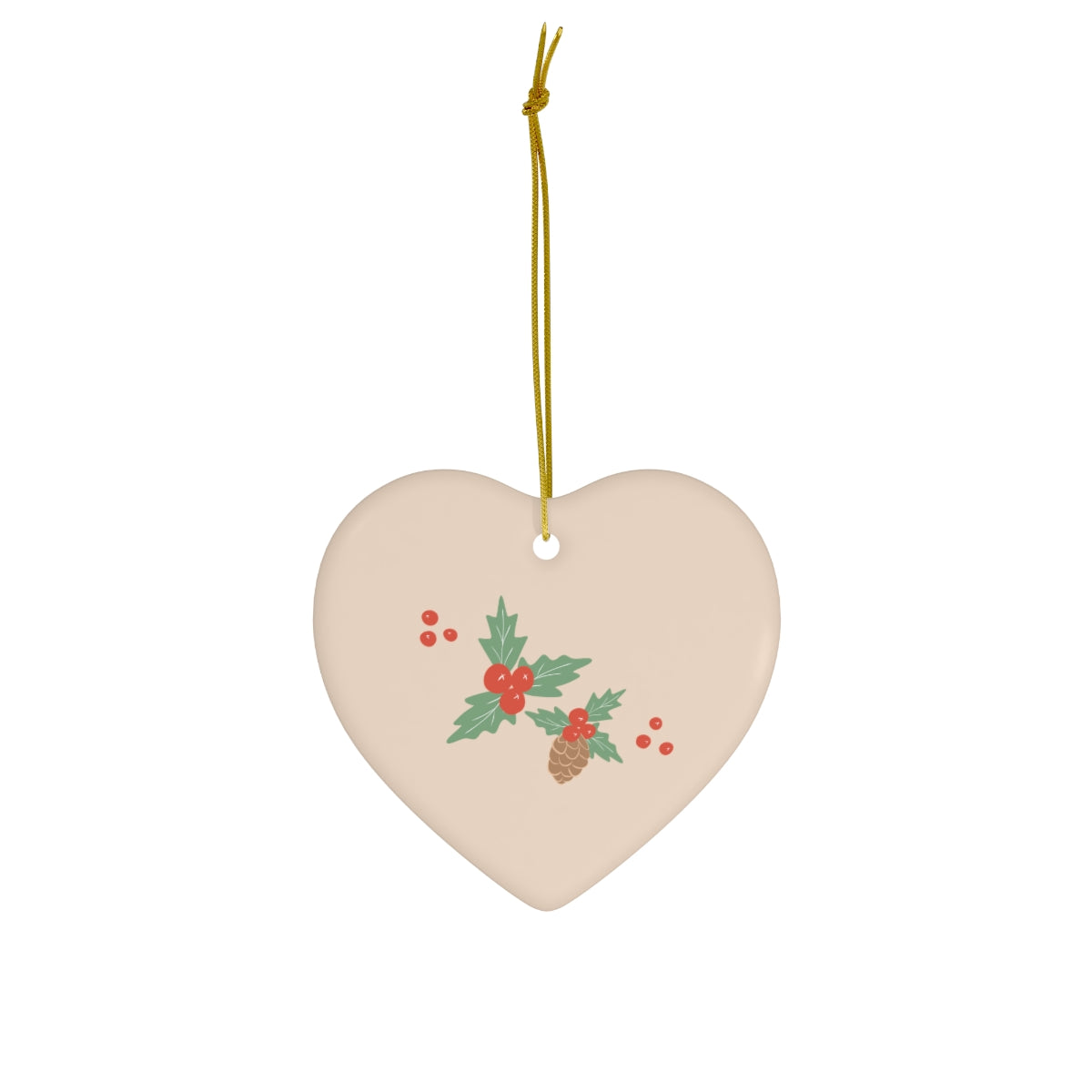 Ceramic Holiday Ornaments - Pinecones