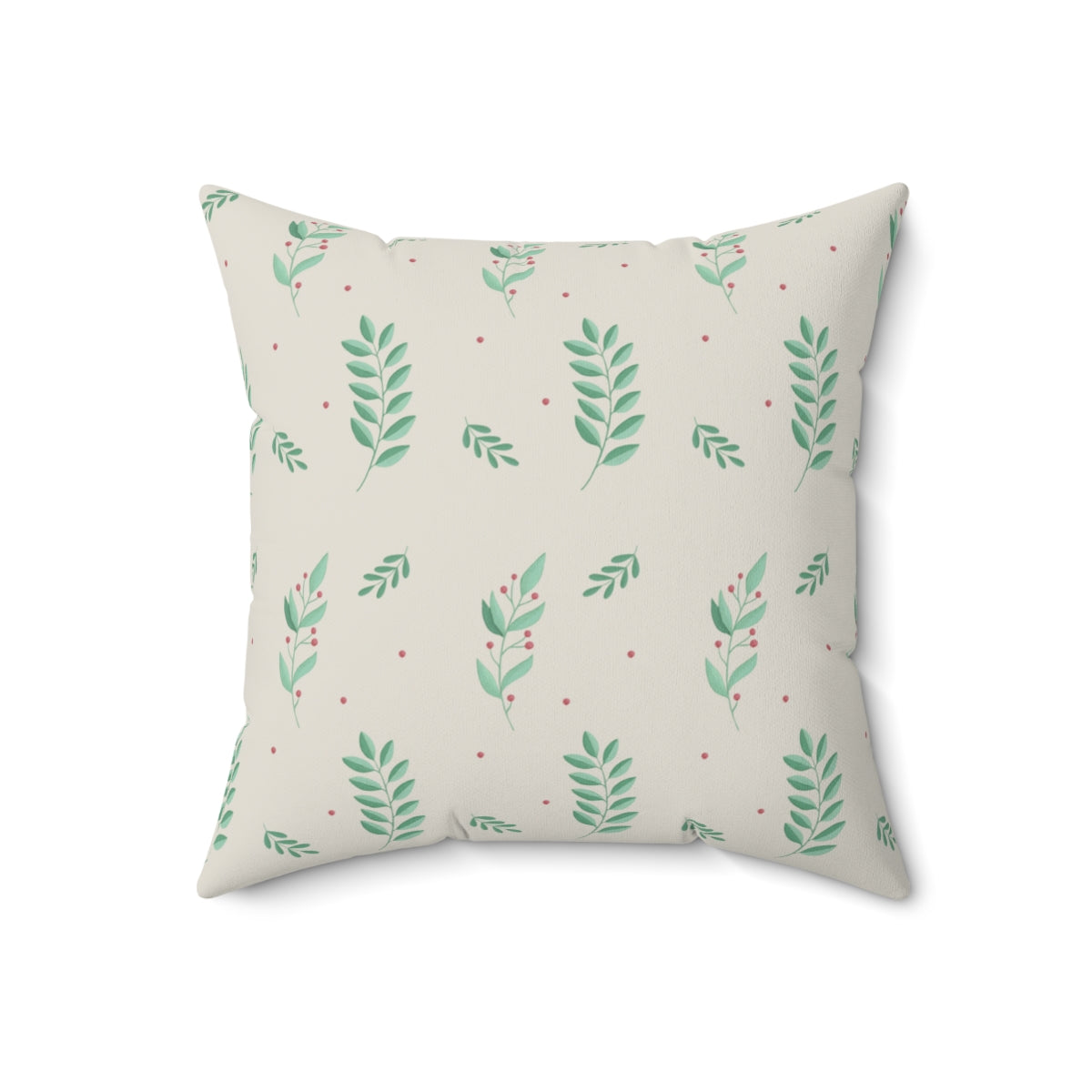 Polyester Square Holiday Pillowcase - Large Holly