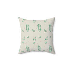 Polyester Square Holiday Pillowcase - Large Holly