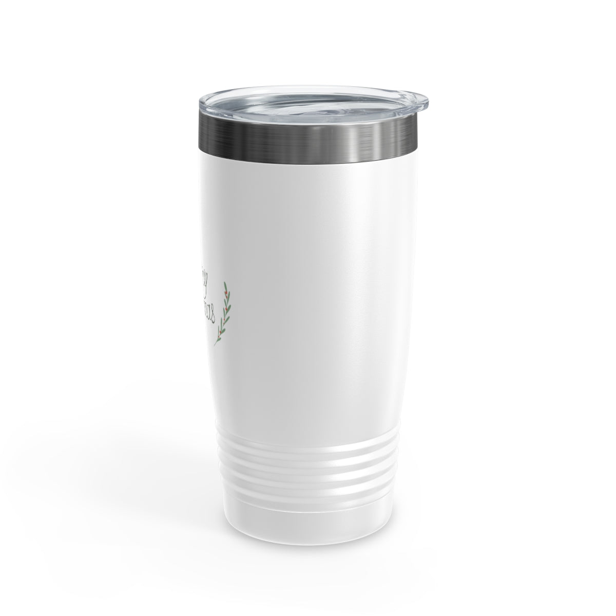 20oz White Ringneck Holiday Tumbler - Merry Christmas