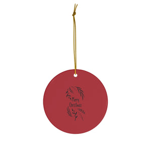 Ceramic Holiday Ornament - Merry Christmas Garland