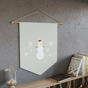 Holiday Pennant - Snowman & Snowflakes