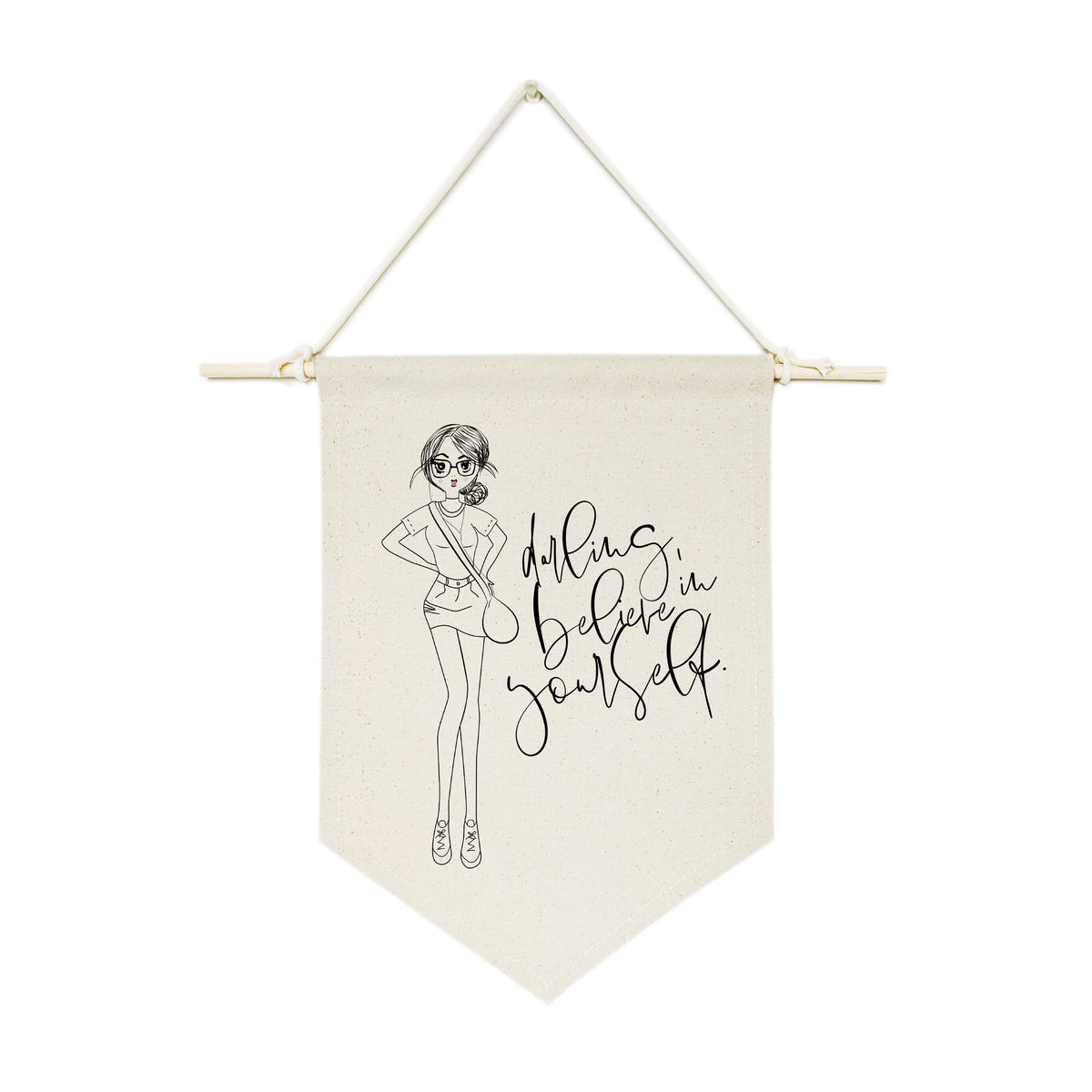 Darling, Believe in Yourself Hanging Wall Banner