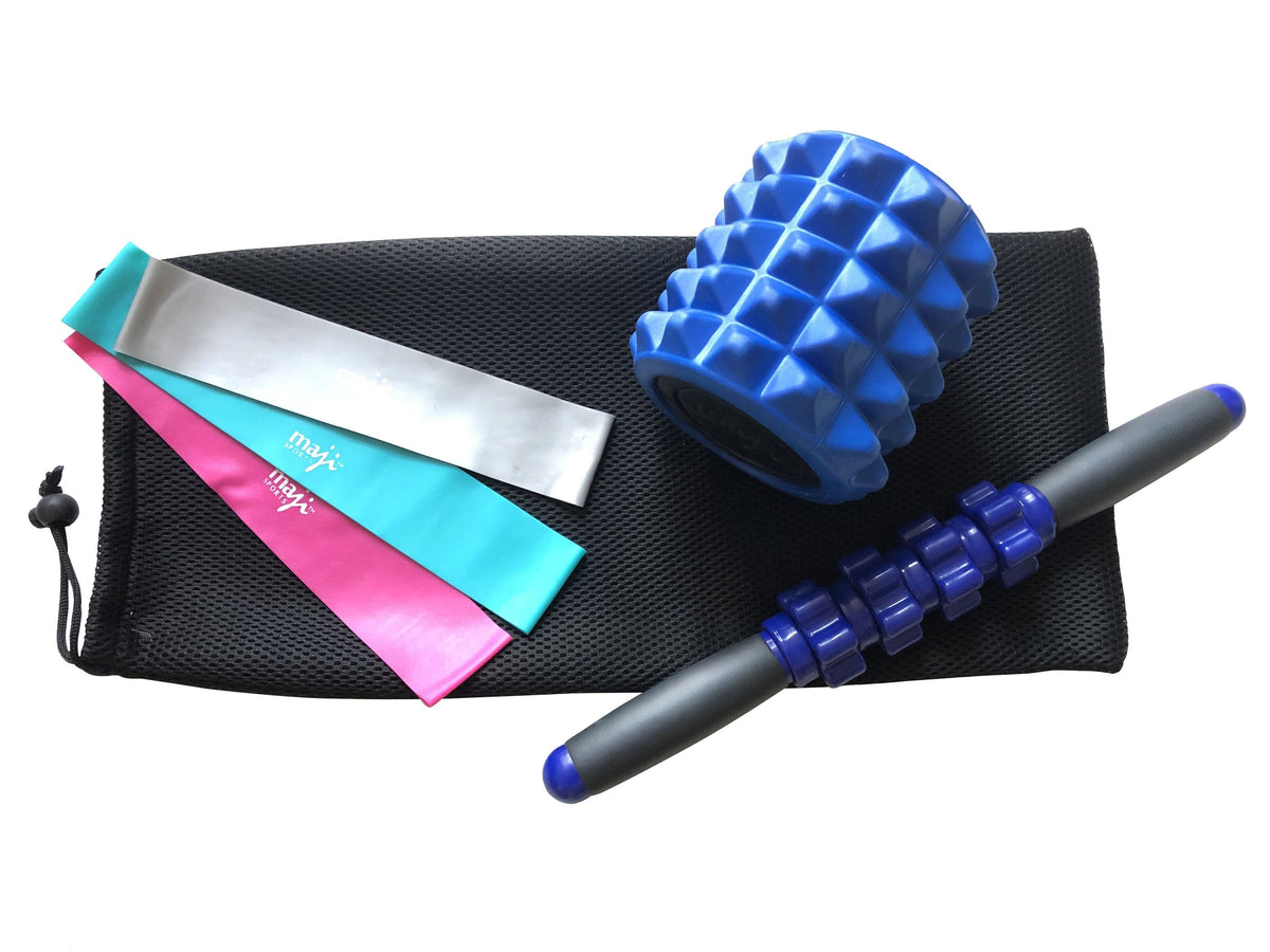 Muscle Recovery &amp; 3 Pack Resistance Band Bundle