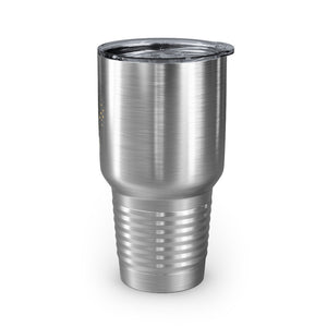 Metanoia Wellness - 30oz Branches in Bowl Ringneck Tumbler in Stainless Steel - Left Side View