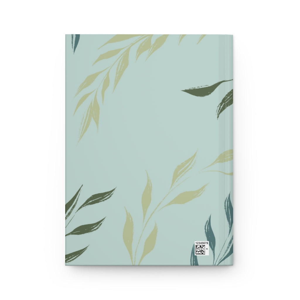 Metanoia Wellness - Aegean Windy Leaves Hardcover Journal - Back View