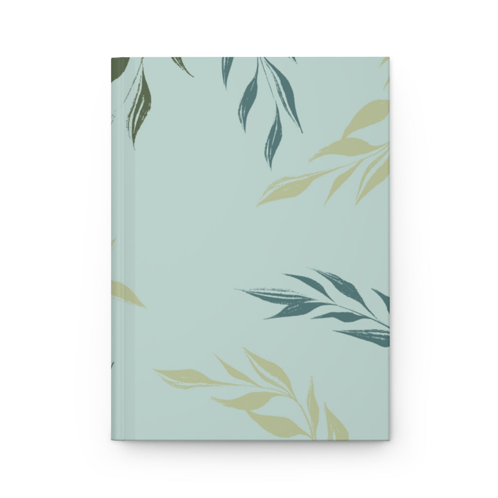 Metanoia Wellness - Aegean Windy Leaves Hardcover Journal - Front View