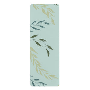 Metanoia Wellness - Aegean Windy Leaves Rubber Yoga Mat - Front View