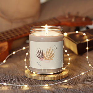Metanoia Wellness - Autumn Palms Scented Soy Wax Candle - In Use