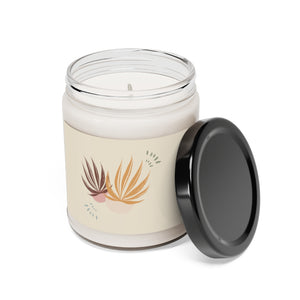 Metanoia Wellness - Autumn Palms Scented Soy Wax Candle - Open
