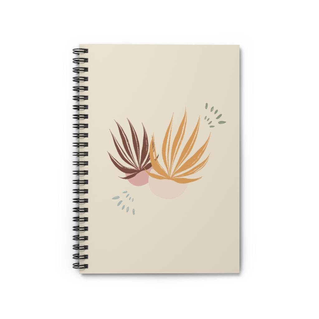 Metanoia Wellness - Autumn Palms Spiral Notebook - Front View