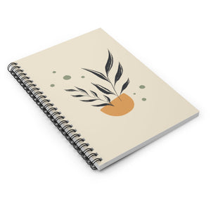 Metanoia Wellness - Black Leaves in Bowl Spiral Notebook