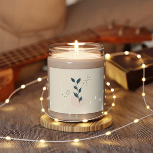 Metanoia Wellness - Blue Leaves Scented Soy Wax Candle - In Use
