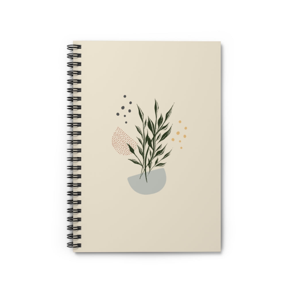 Metanoia Wellness - Branches in Bowl Spiral Notebook