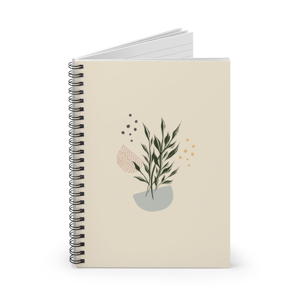 Metanoia Wellness - Branches in Bowl Spiral Notebook
