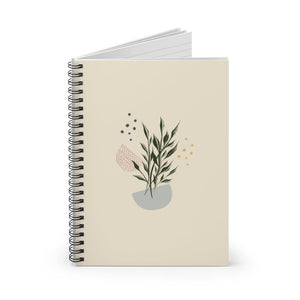 Metanoia Wellness - Branches in Bowl Spiral Notebook
