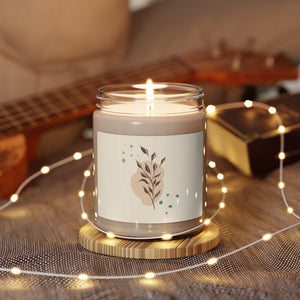 Metanoia Wellness - Branches with Blue Dots Scented Soy Wax Candle - In Use