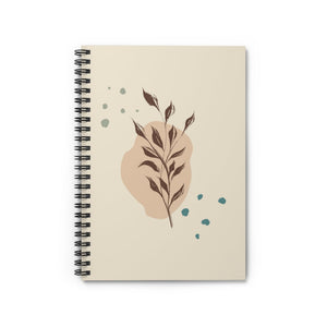 Metanoia Wellness - Branches with Blue Dots Spiral Notebook - Front View