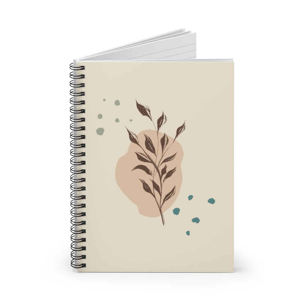 Metanoia Wellness - Branches with Blue Dots Spiral Notebook