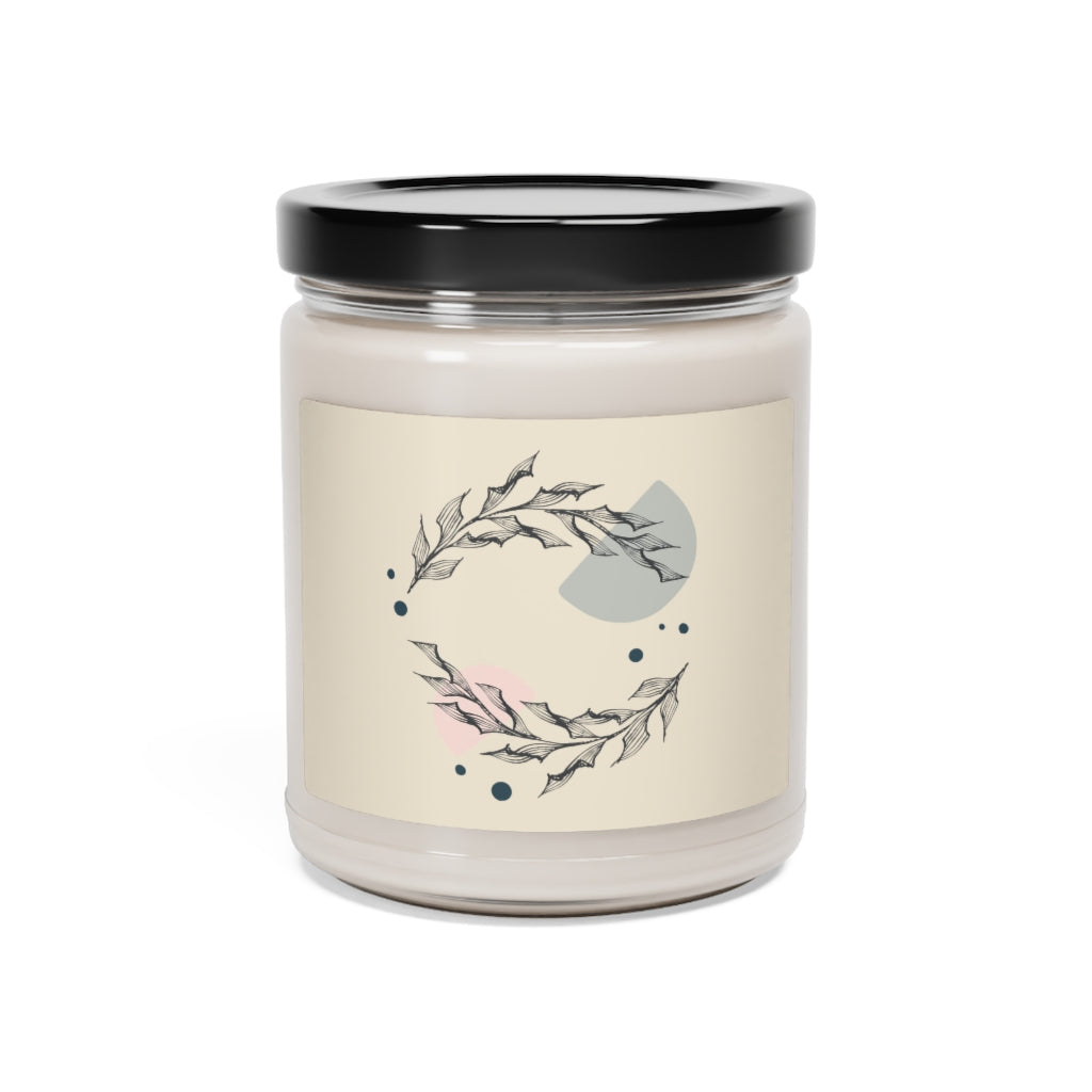 Metanoia Wellness - Circular Branches Scented Soy Wax Candle - Closed
