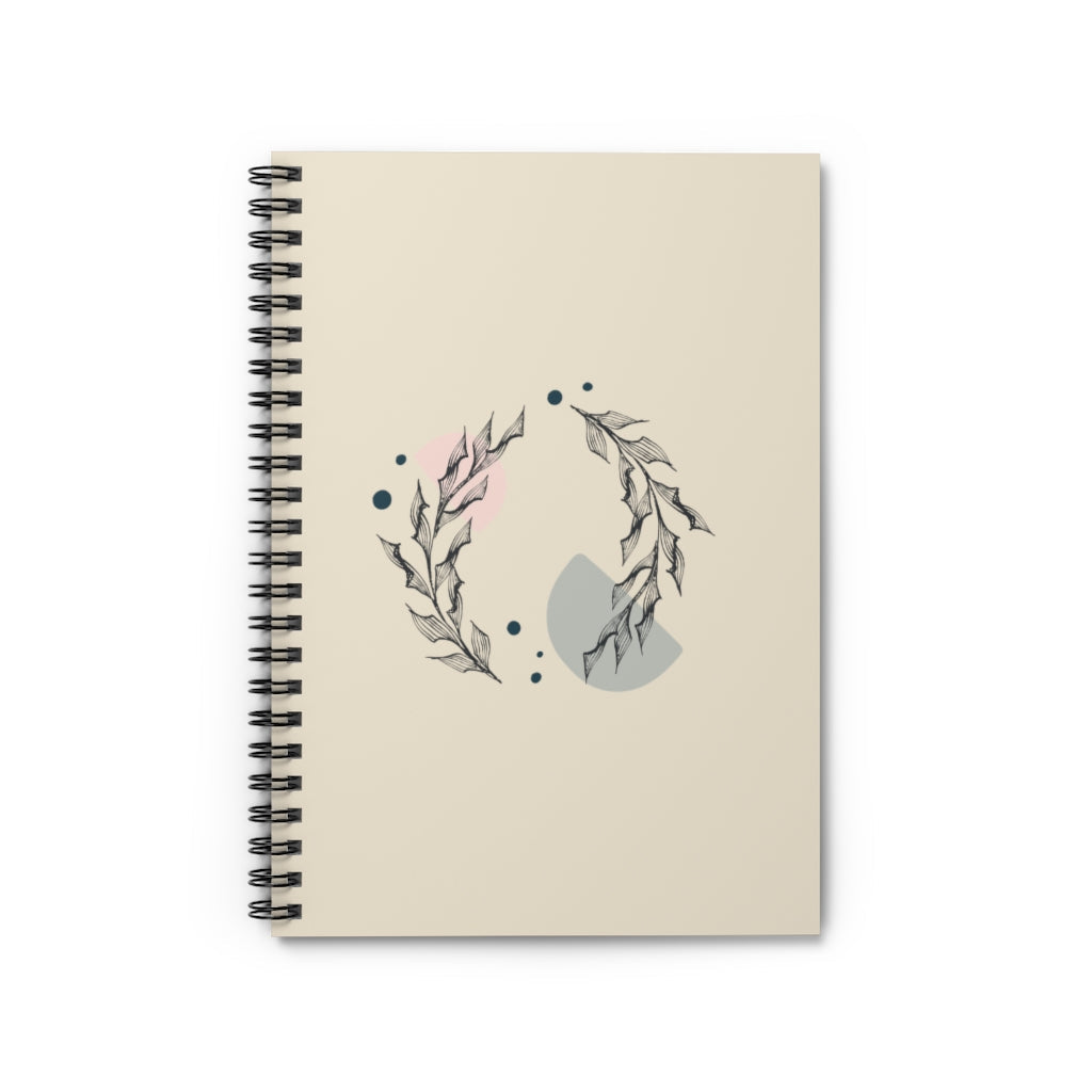 Metanoia Wellness - Circular Branches Spiral Notebook - Front View