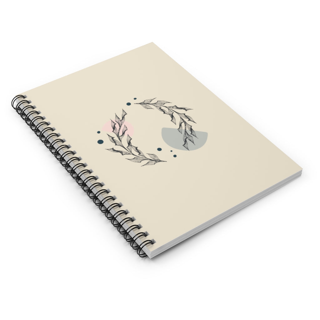 Metanoia Wellness - Circular Branches Spiral Notebook - Laid Flat
