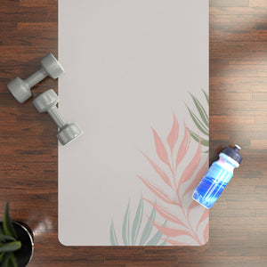 Metanoia Wellness - Dove Multi Palms Rubber Yoga Mat - In Use