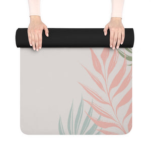 Metanoia Wellness - Dove Multi Palms Rubber Yoga Mat - Rolled Up
