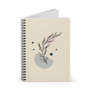 Metanoia Wellness - Half Moon Leaves Spiral Notebook