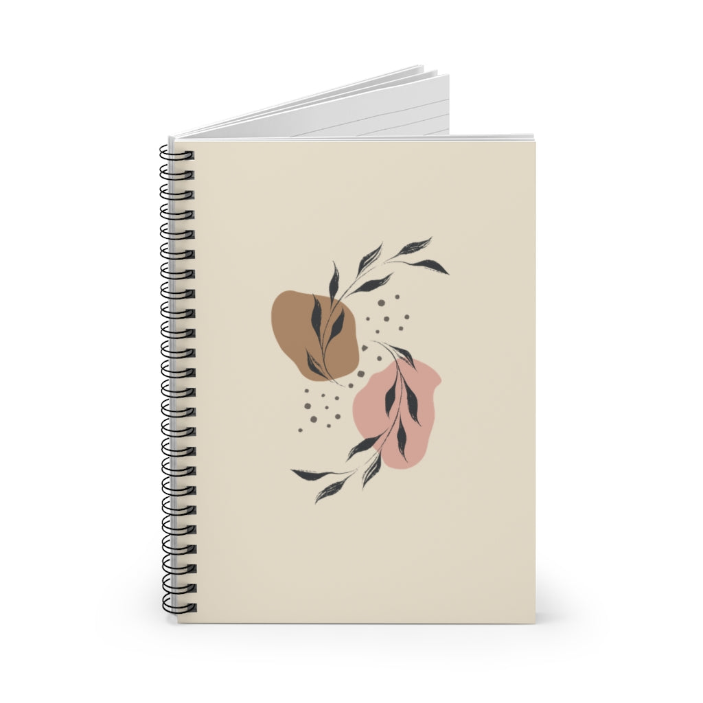 Metanoia Wellness - Infinity Leaves Spiral Notebook