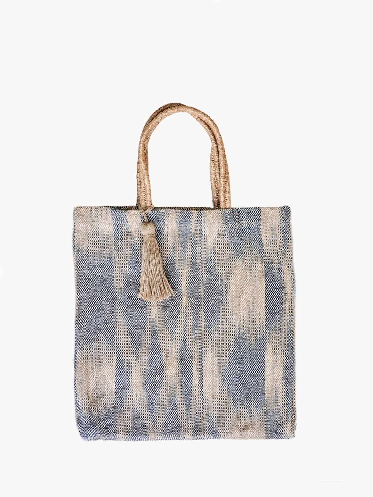 Metanoia Wellness - Nadi Jute Tote Bag - Blue