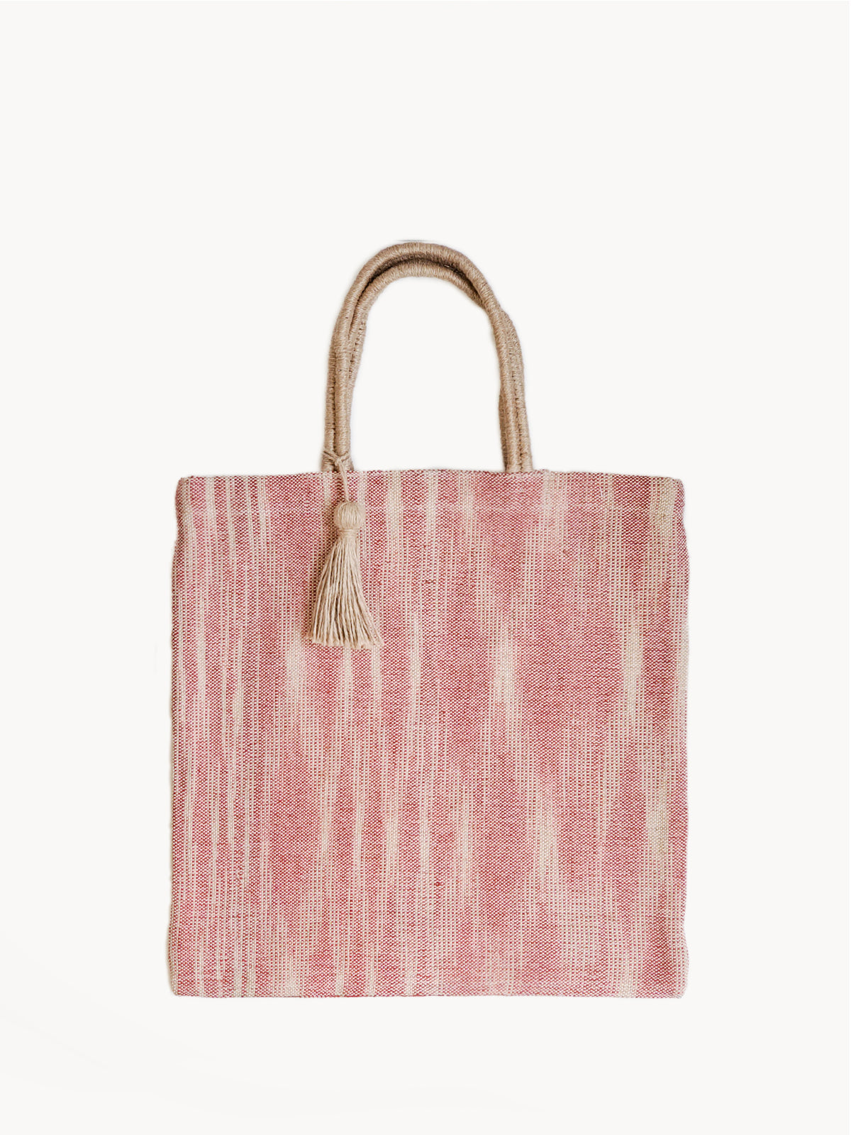 Metanoia Wellness - Nadi Jute Tote Bag - Red
