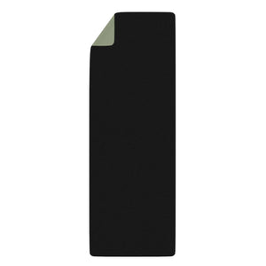 Metanoia Wellness - Olive with White Branch Rubber Yoga Mat - Back View