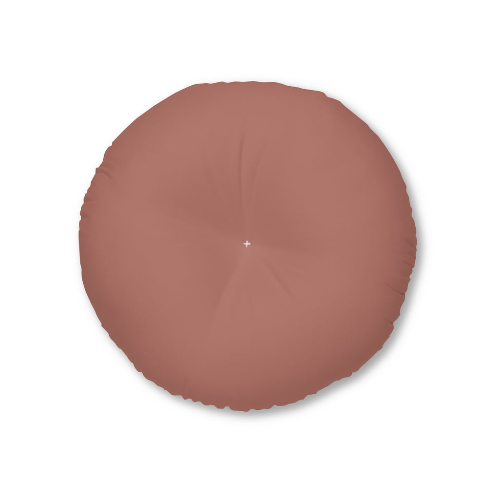 Metanoia Wellness - Round Tufted Floor Pillow - Brick - 26x26