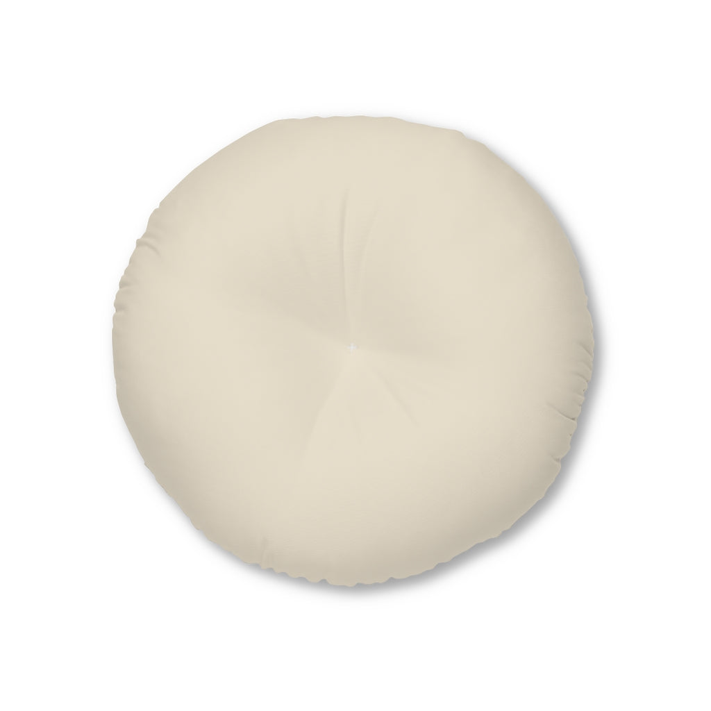 Metanoia Wellness - Round Tufted Floor Pillow - Ecru - 26x26