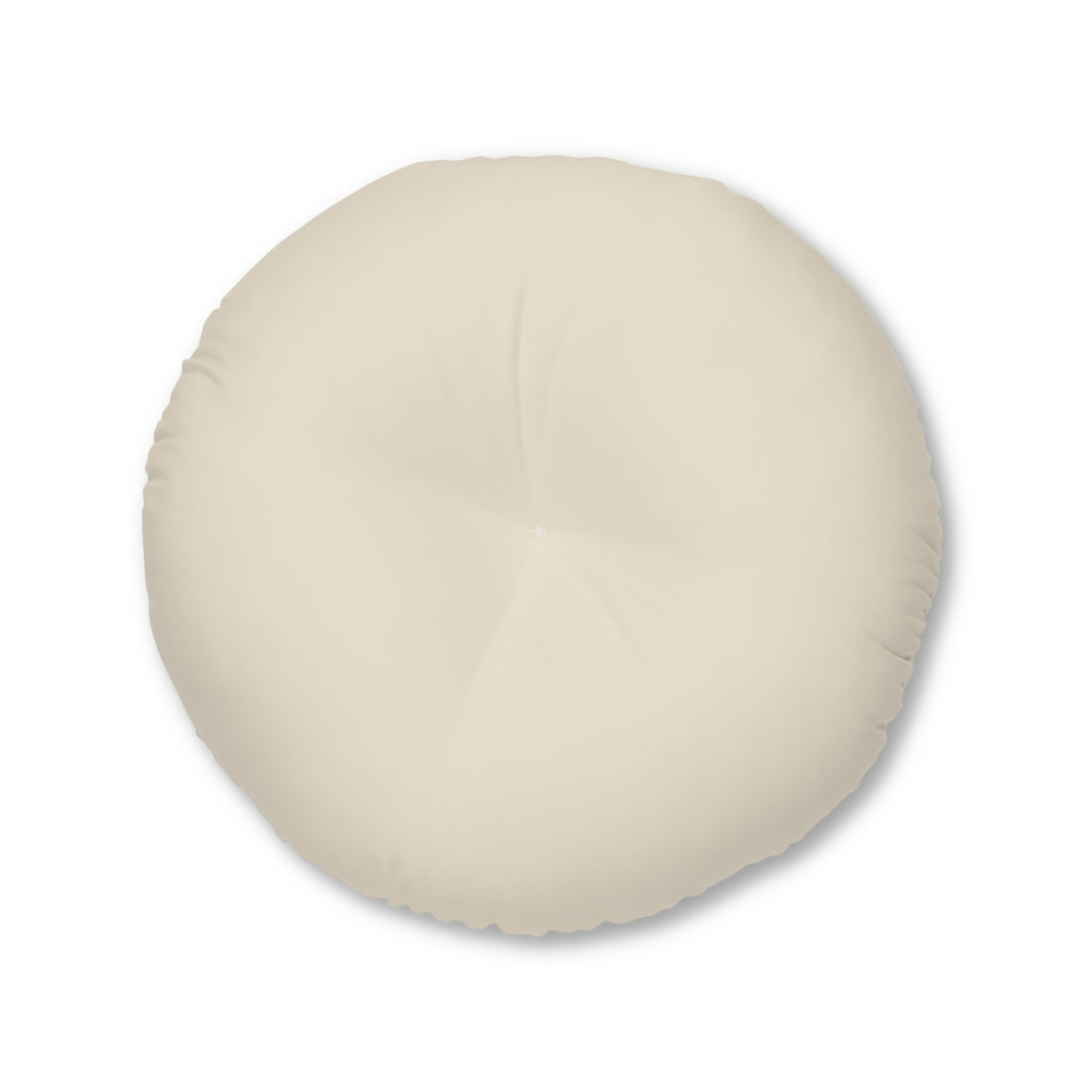 Metanoia Wellness - Round Tufted Floor Pillow - Ecru - 30x30