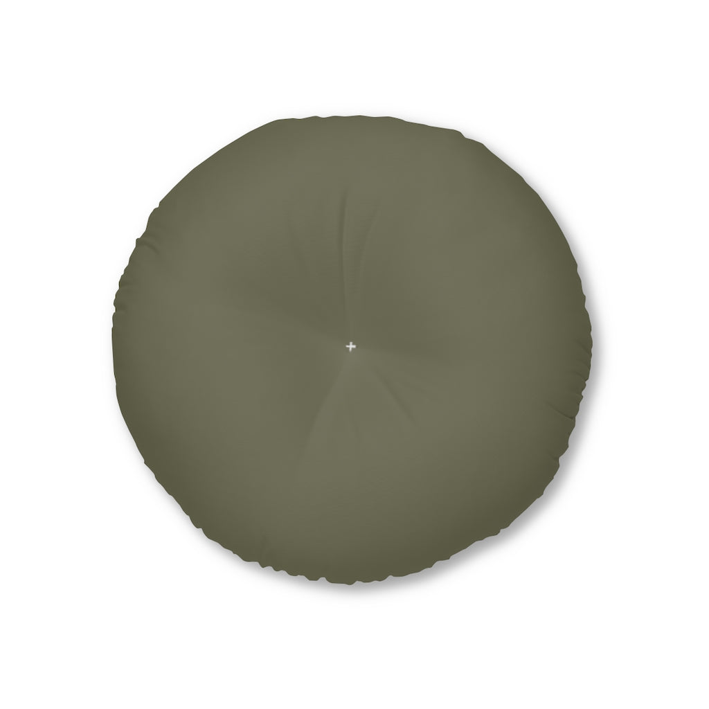 Metanoia Wellness - Round Tufted Floor Pillow - Hunter - 26x26