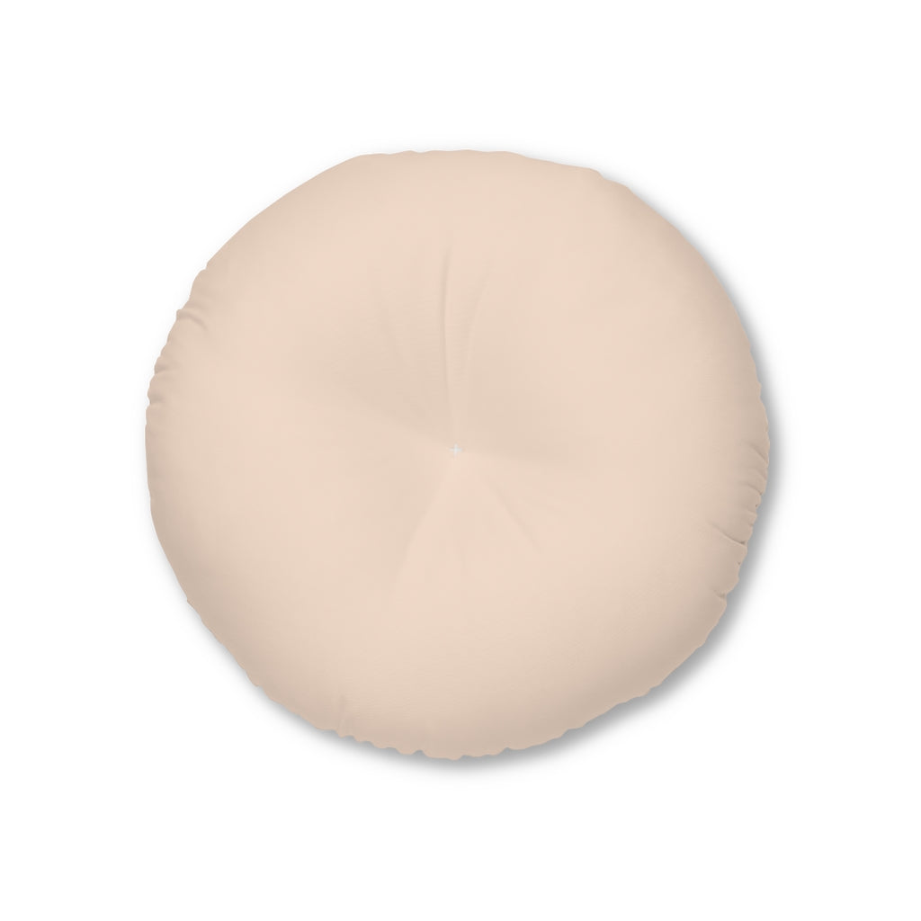 Metanoia Wellness - Round Tufted Floor Pillow - Light Salmon - 26x26
